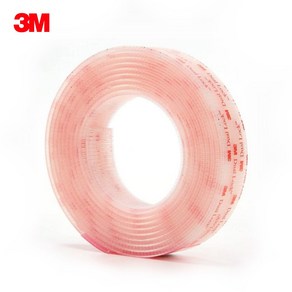 3M 듀얼락 양면 테이프 벨크로 찍찍이, 3M SJ3560-투명 /, 2.54cmX100cm, 1개