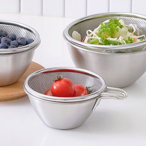 리본제이 뉴 미니 숏핸들 믹싱볼 채반 세트 11cm, 숏핸들 볼&채반 11cm (350ml), 상세 설명 참조, 상세 설명 참조, 1개