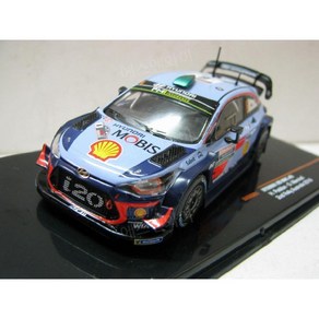 1/43 현대 i20 WRC6 2차 호주 랠리카 2018 다이캐스트 대시보드 장식 선물용, 1개