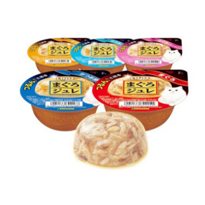 [이나바] 마구로쥬레 고양이 푸딩캔 5종, 65g, 1개