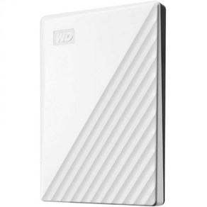 WD 1TB My Passport 휴대용 외장 하드 드라이브백업 소프트웨어 및 암호 보호 기능 포함 White WDBYVG0010BWTWESN