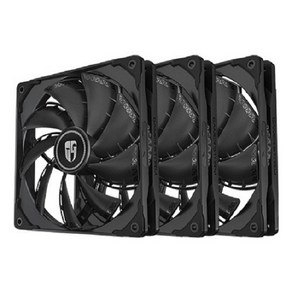 브라보텍 DEEPCOOL GAMER STORM TF140S 케이스쿨러 BLACK 3p, 3개