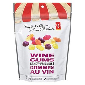 PC Wine Gums Candy 200g/7.1 oz {Impoted fom Canada} PC 와인검 캔디 200g/7.1oz {캐나다에서 수입함}, 1개, 200g