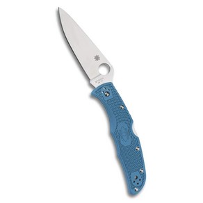 스파이더 코 (Spyderco) 엔듀라 4 풀 플랫 블레이드 블루 직날 C10FPBL 223mm