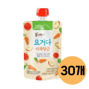 풀무원 요거다 사과당근 100ML 30개 어린이 음료 주스 유치원주스