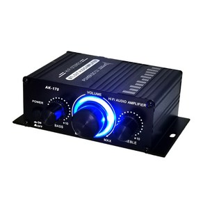 하이파이 디지털 앰프 20W+20W 2채널 서라운드 사운드 앰프 스피커 12V