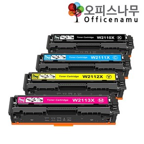 HP호환 MFP M255dw 토너 재생 칼라4색세트 W2110X 선명한출력, 1개