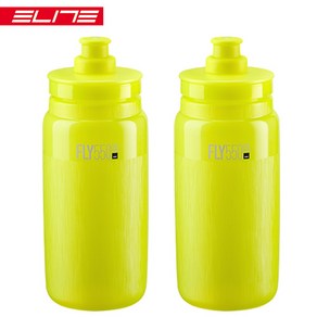 엘리트 플라이 자전거 물통 운동 스포츠 물병, 2개, 550ml, YELLOW FLOU