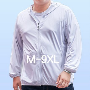 쥬엔리치 M-9XL 남자 빅사이즈 바람막이 아이스 실크 쿨소재 통기성 후드집업 자켓 낚시 JR0119