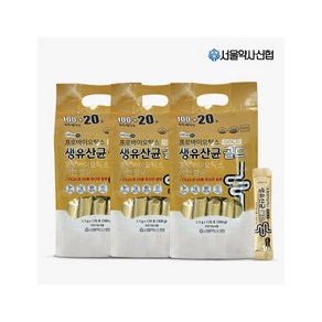 [12개월분] 락토온 프로바이오틱스 생유산균 골드 120포 x 3세트, 300g, 3개