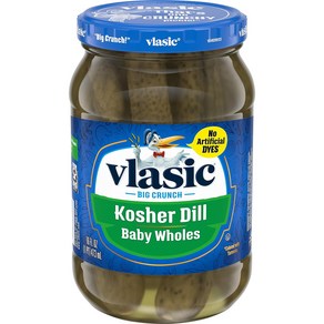 Vlasic 코셔 딜 베이비 홀 클래식 테이스트, 1개, 473ml