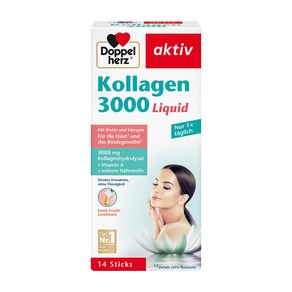 Doppelhez 도펠헤르츠 독일 콜라겐 3000 액상 14스틱, 140ml, 1개