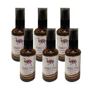 EMU Oil 100% 순수 유기농 에뮤오일 100% Pue Oganic 50ml 6개