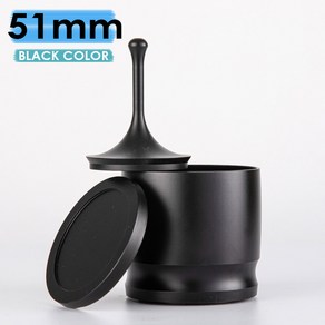 커피 도징 컵 알루미늄 합금 에스프레소 깔때기 브루잉 보울 포타필터 링 액세서리 51mm 58mm, Black 51mm, Black 51mm