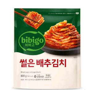 골든싸이]비비고_썰은배추김치 맛김치 800g 2개