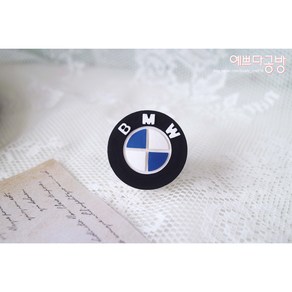 BMW 석고방향제 차랴용 차로고 엠블럼 리필액5ml포함, 피오니, 1개