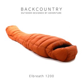 [BACKCOUNTRY] 엘브레스 1200 시베리안 구스다운침낭, 4. 엘브레스 1200 DWR (오렌지), 1개