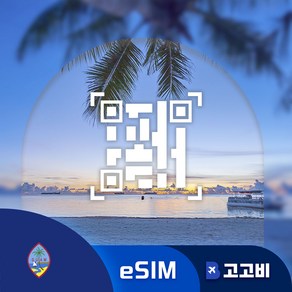 [eSIM] 괌 사이판 이심 데이터 무제한 QR코드 발송, 1개, 1GB, 4일