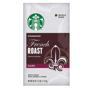 스타벅스 프렌치 로스트 홀빈커피 Stabucks Fench Roast Whole Bean Coffee 1.13kg, 1개, 1개