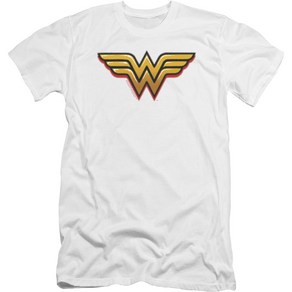 ROCKPANDA Aibush Wonde Woman Logo DC Comics 반팔티