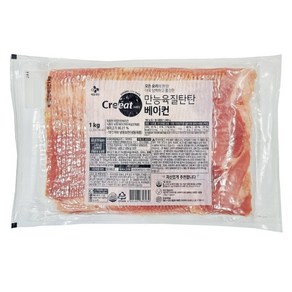 CJ 크레잇 만능육질탄탄 베이컨 2kg (1kgX2개), 1000g, 2개