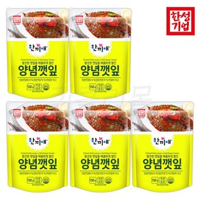 한성 한끼애 양념깻잎 150g, 5개