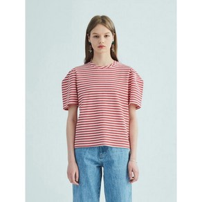 [오프닝선샤인] STRIPE PUFF SHORT SLEEVE T-SHIRT_RED