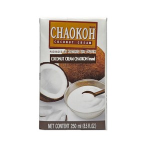 [태국] CHAOKOH 코코넛 크림 250ml / COCONUT CREAM 글루텐프리 대체우유 푸팟퐁커리 파스타 커피 차오코