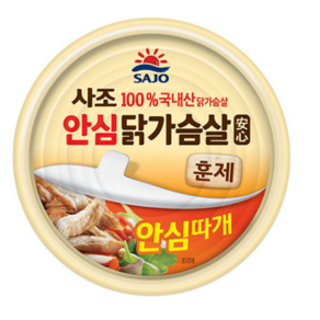 사조 리얼 훈제닭가슴살(안심) 135g X 1캔, 4개