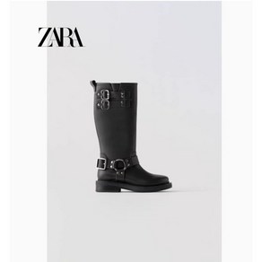 ZARA 자라 버클 미들 롱 부츠