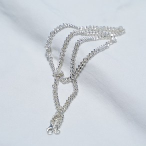 실버웍스 4미리 베이직 실버 체인 목걸이 은목걸이 4mm Basic Chain Silve Necklace