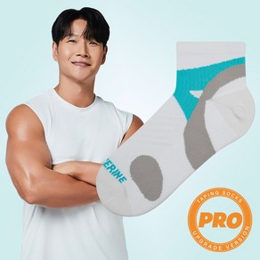 [셀버린 프로 레벨 양말 남자 단목] 발목보호대 크로스핏 마라톤 러닝양말 발목테이핑, 화이트, 1개