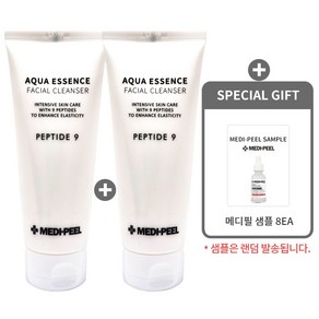 [메디필 정품1+1] 펩타이드9 아쿠아 에센스 페이셜 클렌저 150ml 1+1(본품2개) + 메디필 샘플 (8매), 1개