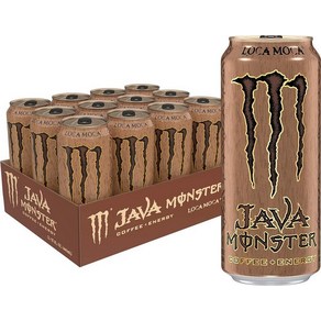 Monster Energy Java Loca Moca 커피 + 에너지 드링크 425.2g(15온스) (12팩)