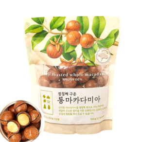 껍질째 구운 통 마카다미아, 1개, 350g