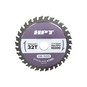 HPT 충전원형톱날 금속날 5인치 125mm 내경 20mm 소형 스킬날 메탈날, 1개