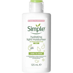 Simple 심플 카인드 투 스킨 라이트 모이스처라이저 하이드레이팅 로션 125ml 3팩, 3개