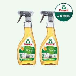 [매일 배송] 프로쉬 독일 가전 가구 오렌지 멀티 클리너 500ml 단품 청소 세제, 2개