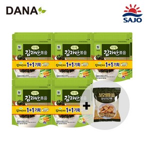 [DANA] 대림선 야채 김자반볶음 100g(50g+50g) x 5개 / 찰보리건빵 1개 증정, 5팩, 100g