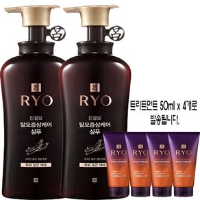 려 진결모 탈모증상케어 샴푸 490ml x2개 + 자양윤모 트리트먼트 x1개, 1개