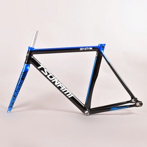 tsunami snm300 fameset 700c 6066 t6 알루미늄 고정 기어 프레임 tack fixie bike 52cm 54cm fameset high quality, 블랙 블루, 1개