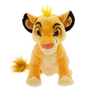 Disney Stoe Official Simba Plush The Lion King 디즈니스토어 공식 심바 플러시 라이온 킹 미니 빈백 7인치 자수 디테일과 개성 넘, One_Size, Multicoloed, 1개