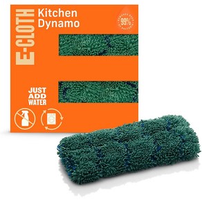 E-Cloth Kitchen Dynamo Pemium Micofibe Non-Scatch Kitchen Dish Scubbe Sponge Ideal fo Dish, 1개, Geen - 1 Pack