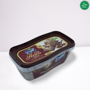 Tukish Egul Band Tahini Halva With Cocoa 터키 에르굴 브랜드 타히니 할바(코코아 포함), 1개, 300g