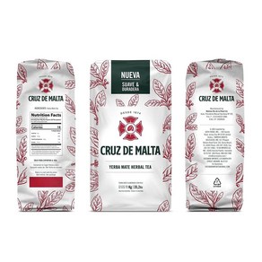 YERBA MATE CRUZ de MALTA 2.2lb 1 kilo YERBA MATE CRUZ de MALTA 2.2파운드 1킬로, 1개, 997.9g