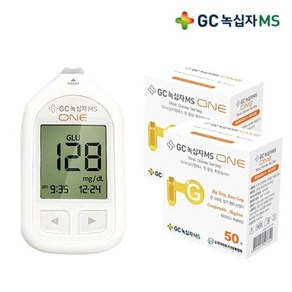 GC 녹십자 MS ONE 원 혈당 측정 검사지 100매+기계+침100+솜100