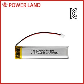 [리튬폴리머] DTP 701456 3.7V 450mAh RB타입/배터리/세이펜/배터리/충전지