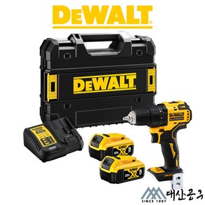 디월트 DCD708P2 20V 충전 드릴 드라이버 5.0Ah 2팩 18V, 1개