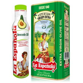 La Espanola 엑스트라 버진 올리브 오일 24oz+아보카도 오일 스프레이 5 oz 세트, 1개, 147ml