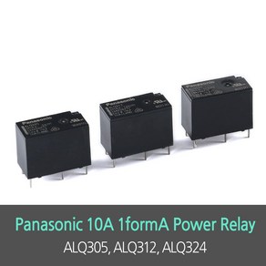 ALQ305 ALQ312 ALQ324 파워릴레이 10A 1fomA 파나소닉 5V 12V 24V 4핀, ALQ312 12V, 1개